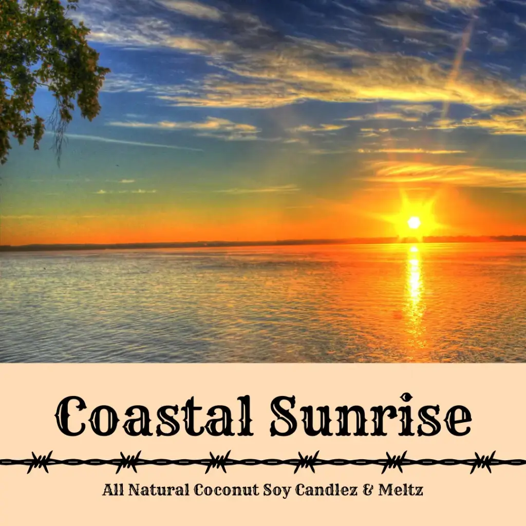 Coastal Sunrise - Amber Tumbler - Cotton Wick